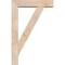 Ekena Millwork Traditional Block Smooth Bracket w/ Offset Brace, Douglas Fir, 5 1/2"W x 22"D x 34"H BKT0604X22X34TRA05SDF - alternate 3